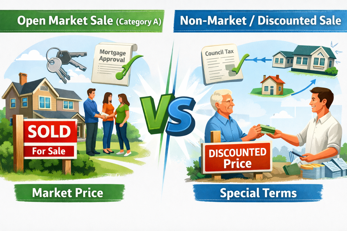Category A vs Category B Property Sales: What the Land Registry Is Actually Telling You